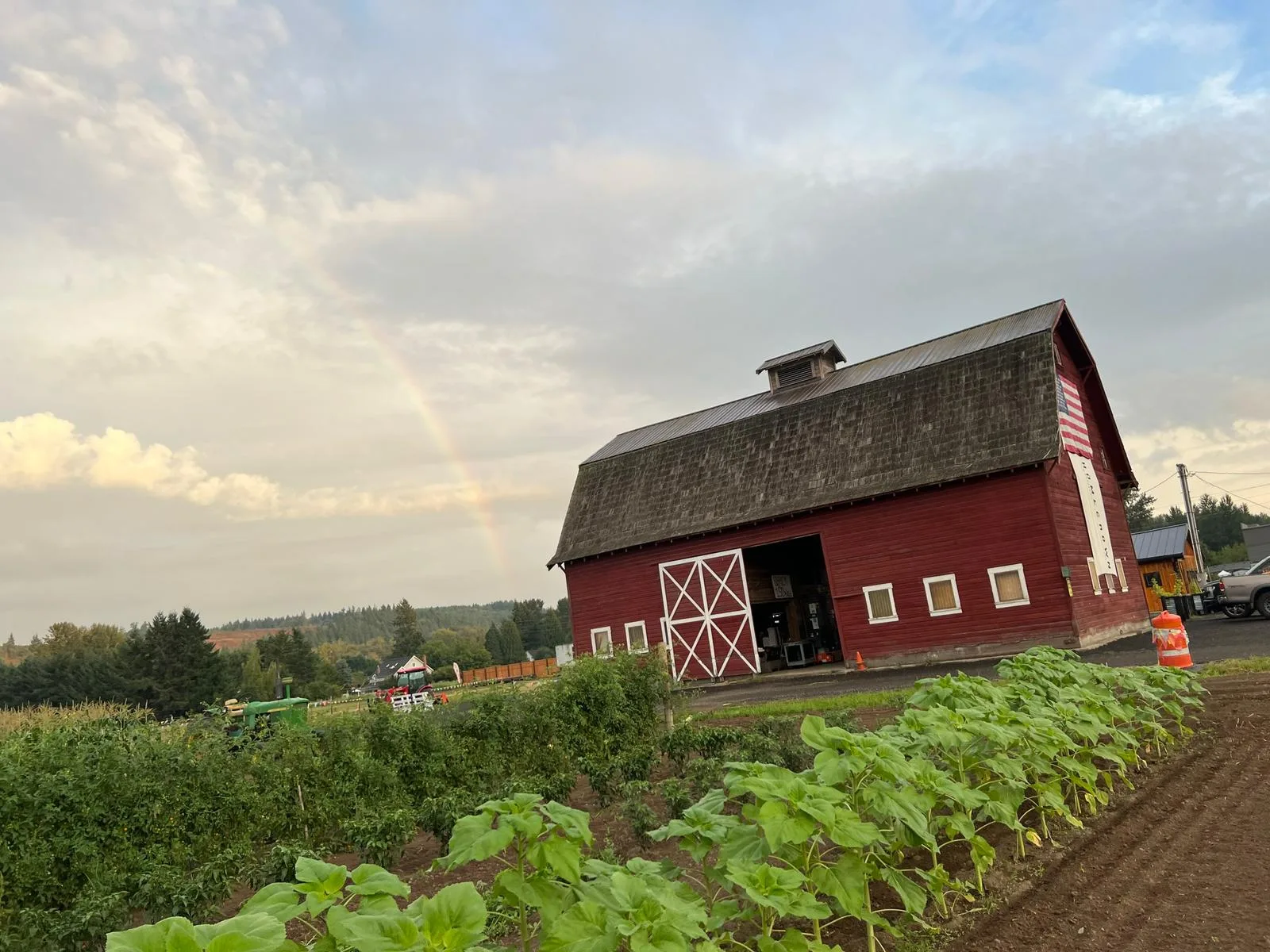 McMillin Farm barn with fields